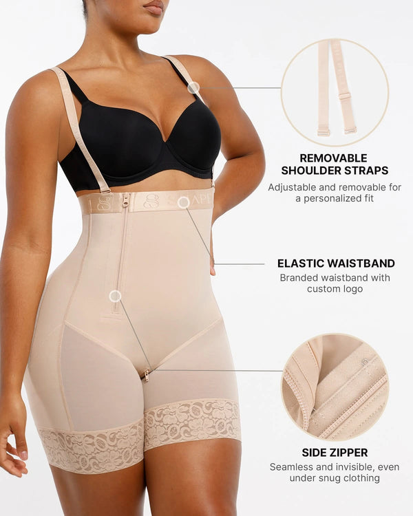 BOOT-YEAH™ AirSlim® Postpartum Side Zipper Support Short