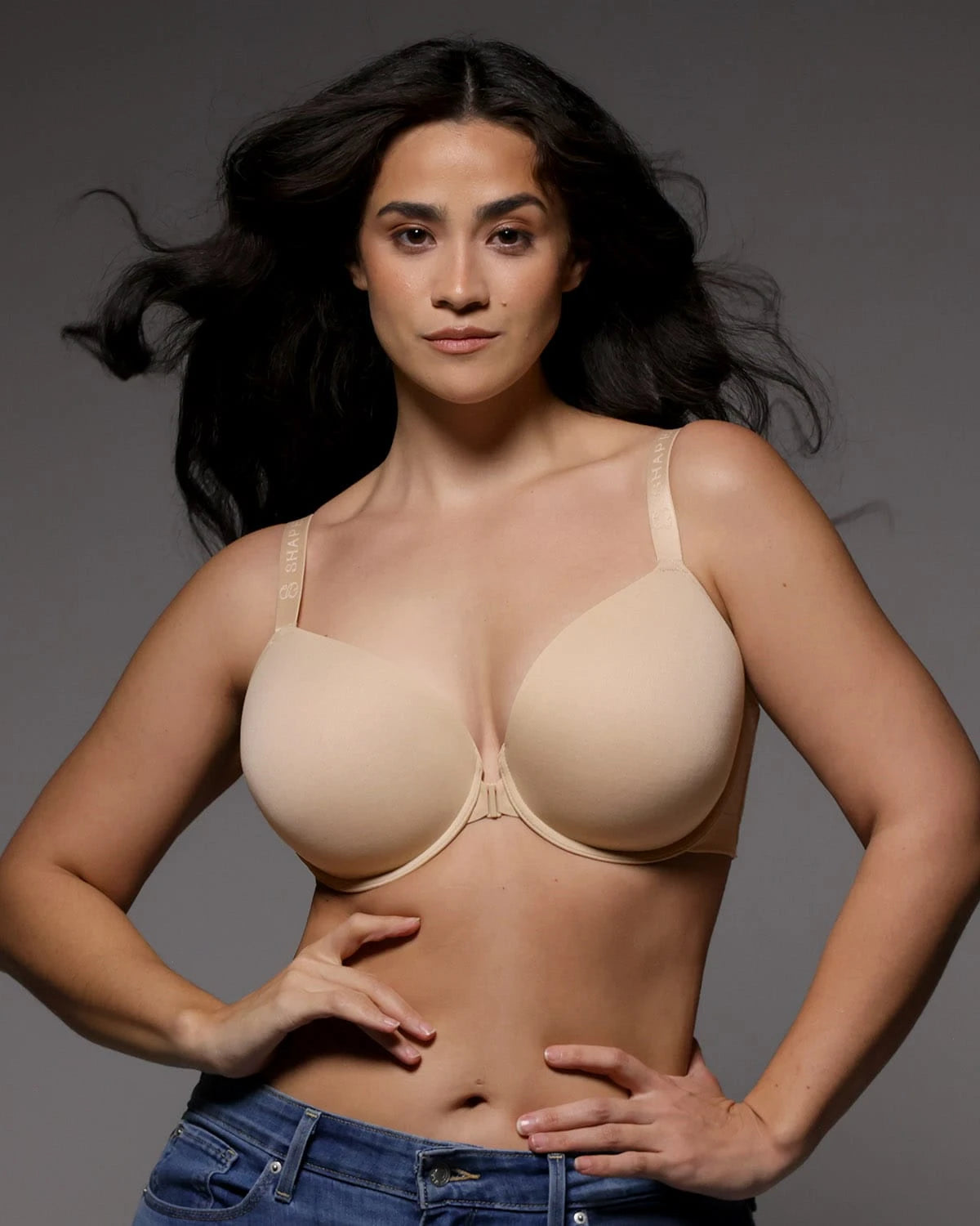Bare Essentials™ Skin Flow™ Front Close Underwired T-Shirt Bra