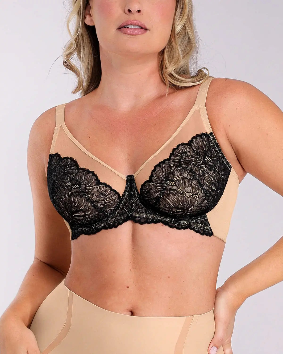 Bare Essentials™ AirSlim® Supportive Unlined Lace Underwired Bra